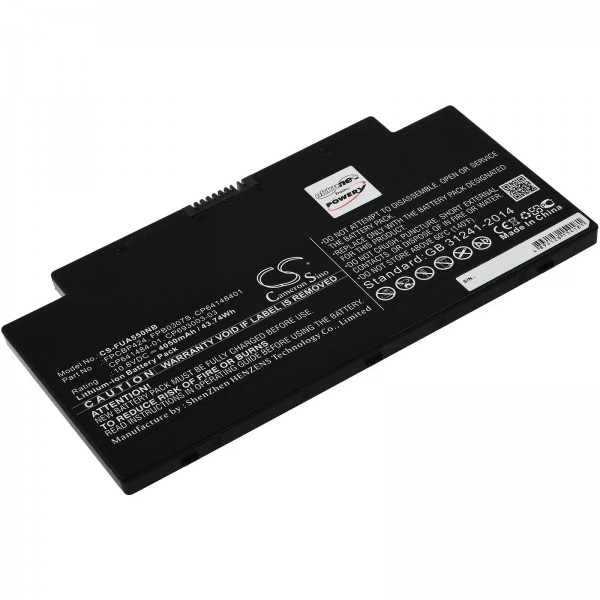 Batterie pour ordinateur portable Fujitsu LifeBook AH77/M, LifeBook A556, LifeBook U536, type FPCBP424 - 10,8V - 4050 mAh