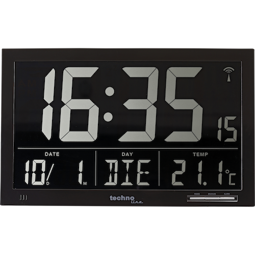 WS 8007 - horloge murale radio moderne avec affichage XXL