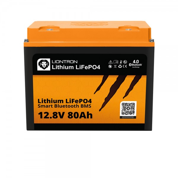 Batterie LIONTRON LiFePO4 Smart BMS 12.8V, 80Ah - remplacement complet des batteries au plomb 12 volts
