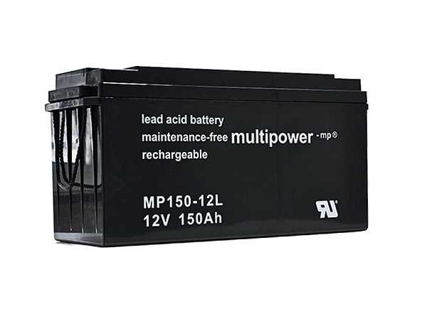 Batterie au plomb Multipower MPL150-12 12V 150Ah longue durée Batterie au plomb AGM