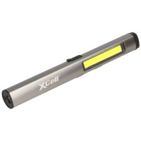 Lampe de poche LED avec lumière UV et laser supplémentaire et barre lumineuse LED latérale, clip magnétique, batterie intégrée et fonction de charge USB-C