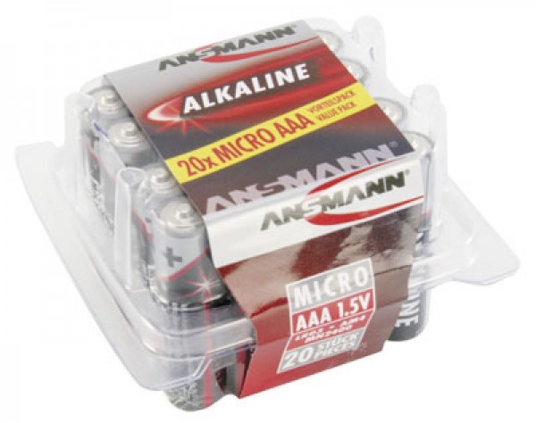 Ansmann RED Alcaline Micro / LR03 paquet de 20
