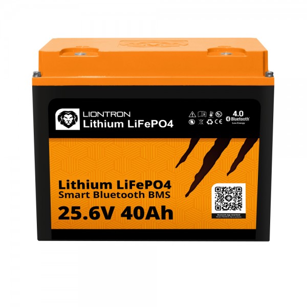 Batterie LIONTRON LiFePO4 Smart BMS 25.6V, 40Ah - remplacement complet des batteries plomb 24 volts