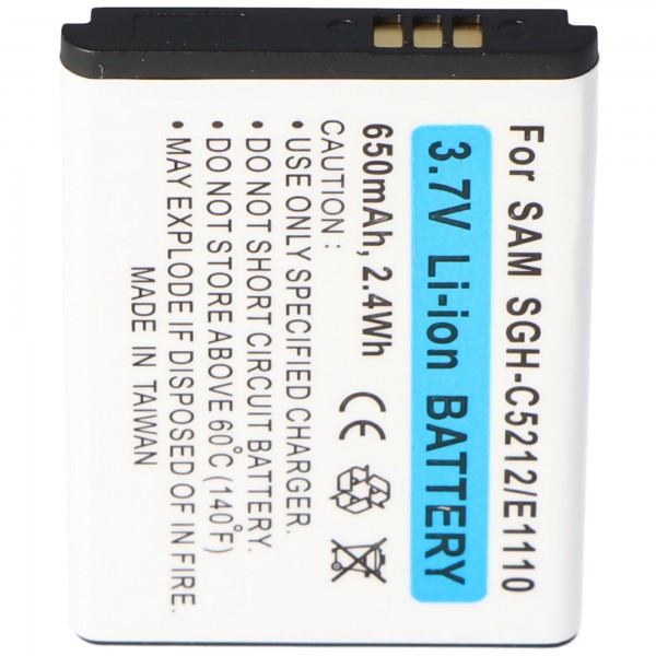 AccuCell batterie adaptéee pour Samsung C5212, E1110, AB553446BUCSTD