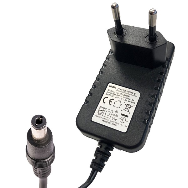 Alimentation 240 volts parfaitement adaptée aux chargeurs Xtar VP2 et VP4, peut également être utilisée comme remplacement de câble de charge USB 5V