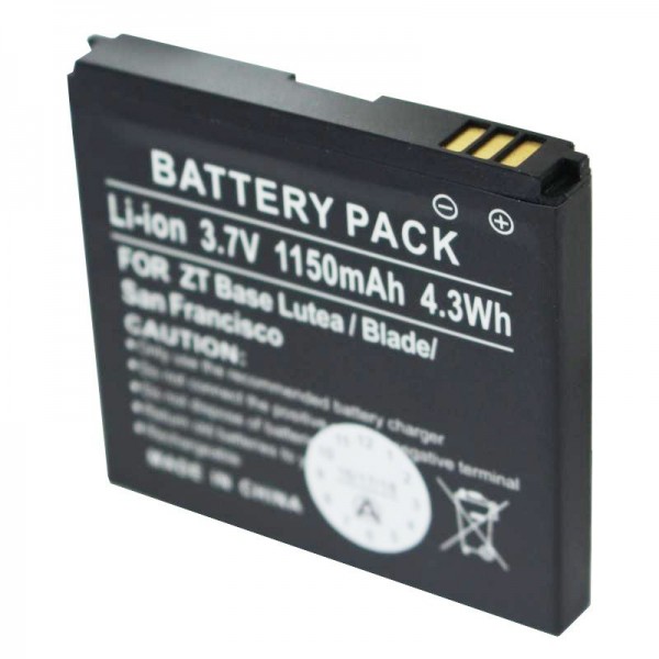 Batterie AccuCell pour ZTE Base Lutea, ZTE Blade, F952