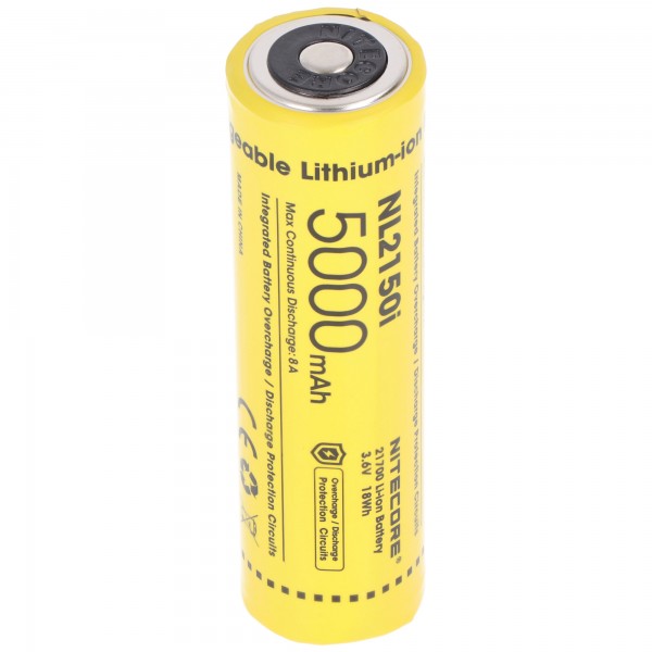 Batterie Nitecore Li-Ion 21700.5000mAh, NL2150i