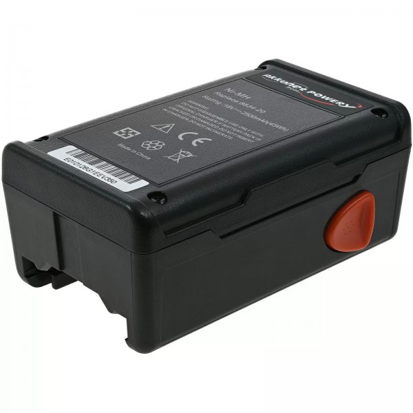 Batterie d'alimentation adaptée à la tondeuse électrique Gardena SmallCut 300, type 8834-20 18 Volt 2500mAh