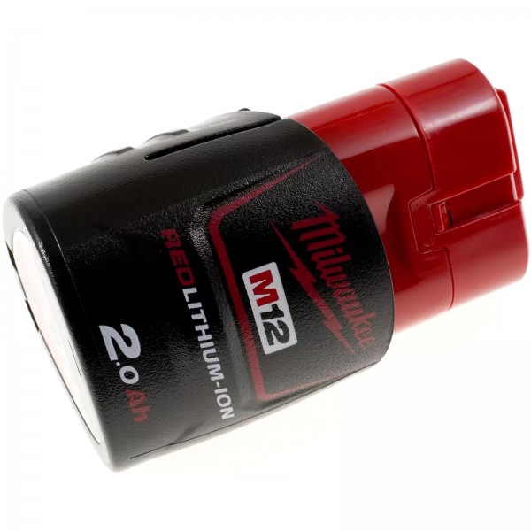 Batterie pour Milwaukee Type M12 B2 4932430064 Rouge Original 12 Volts 2000mAh
