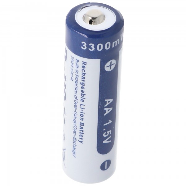 Batterie au lithium-ion AA 1.5V 3300mWh généralement 2000mAh rechargeable uniquement avec un chargeur spécial