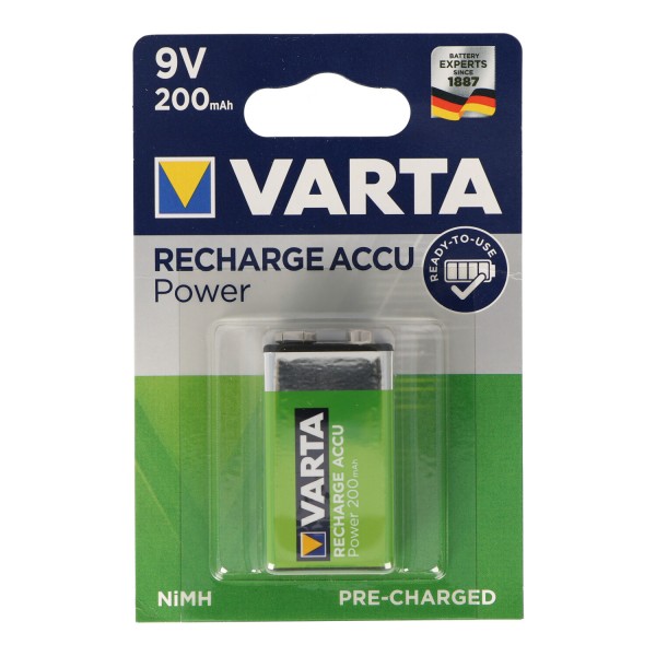 Batterie 9 Volt NiMH Varta PowerReady2Use 200mAh 567122