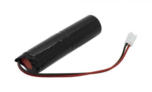 Batterie d'éclairage de secours NiMH 2.4V 4000mAh L1x2 Baby C avec câble 150mm 0.75mm² et prise remplace Zumtobel 04923309