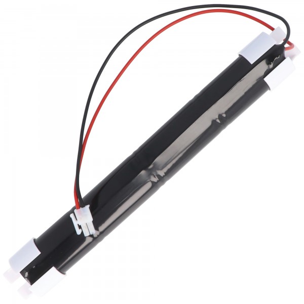 Batterie lumière de secours NiCd 4,8V 4500mAh L1x4 Mono D avec câble et fiche remplace le jus Ref 802106