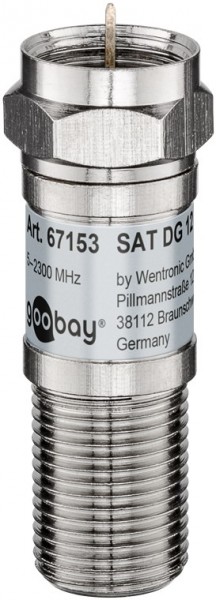 Atténuateur Goobay SAT 12 dB - connecteur F > prise F