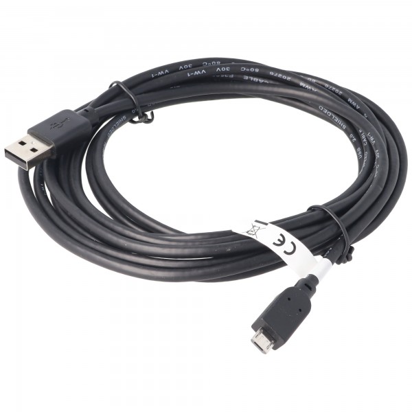 Câble USB 2.0 haute vitesse 300 cm A mâle vers USB Micro B mâle