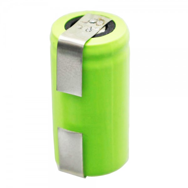 Batterie rechargeable NiMH 2 / 3AA avec cosses à souder Capacité 650mAh en U