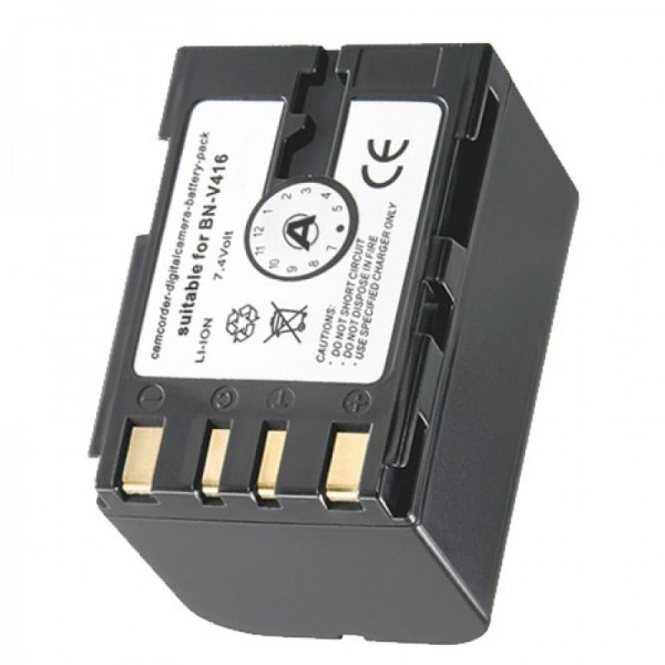 AccuCell batterie adaptéee pour JVC BN-V416 batterie noire