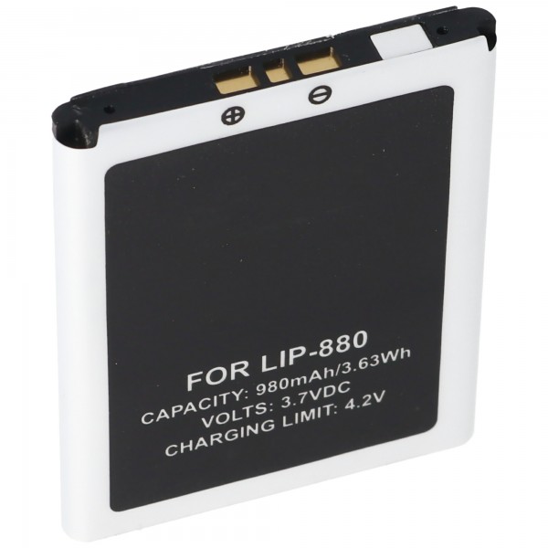 Batterie AccuCell pour Sony LIP-880PD, NW-HD5, Digisette