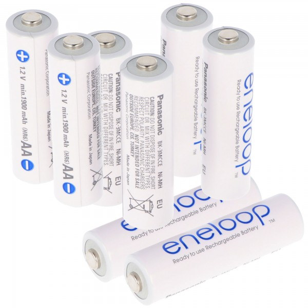 Sanyo HR-3UTGA batterie eneloop Mignon / AA 2000mAh 8er + AccuCell Safe, Nouveau de Panasonic