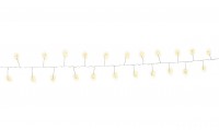 Guirlande lumineuse Goobay 50 LED en fil d'argent - avec 2 modes d'éclairage, blanc chaud (3000 K), à piles, pour une utilisation intérieure et...