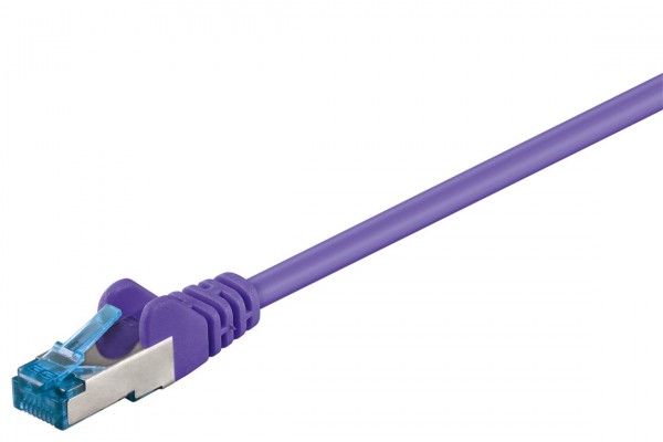 Câble patch Goobay CAT 6A, S/FTP (PiMF), violet