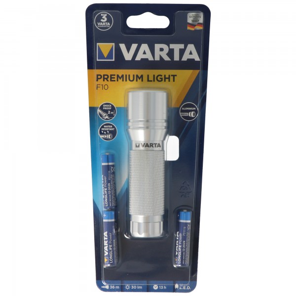 Varta Premium Light F10 0,5 watts max. 30 lumens dont 3 micro piles AAA