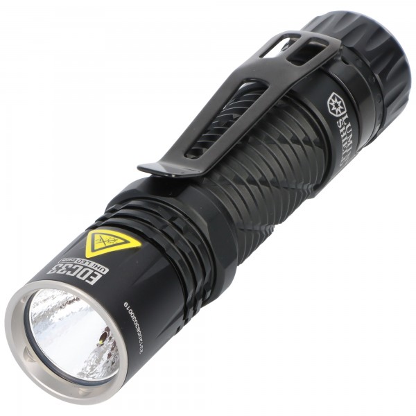 Lampe de poche LED Nitecore EDC33 avec jusqu'à 4000 lumens, NiteLab UHi-20-MAX LED, lampe de poche tactique avec LUMIN SHIELD