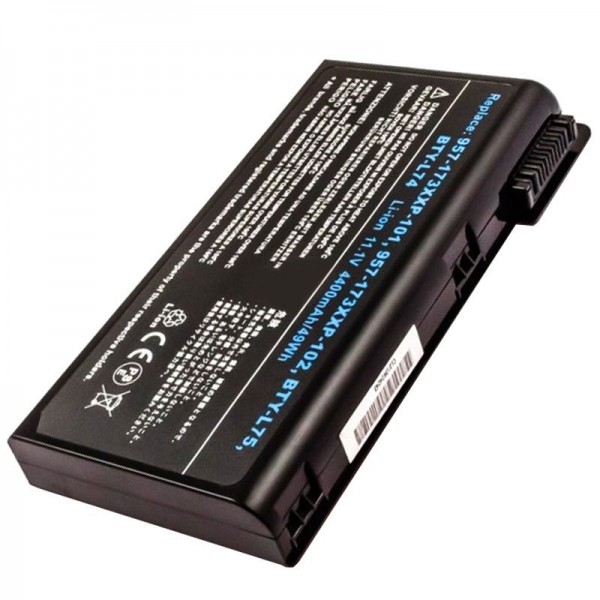 Batterie pour MSI 957-173XXP-101, -102, BTY-L74, BTY-L75, 4400mAh