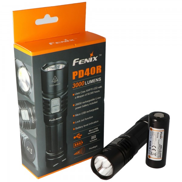 Fenix PD40R Cree XHP70 lampe de poche à LED avec jusqu'à 3000 lumens