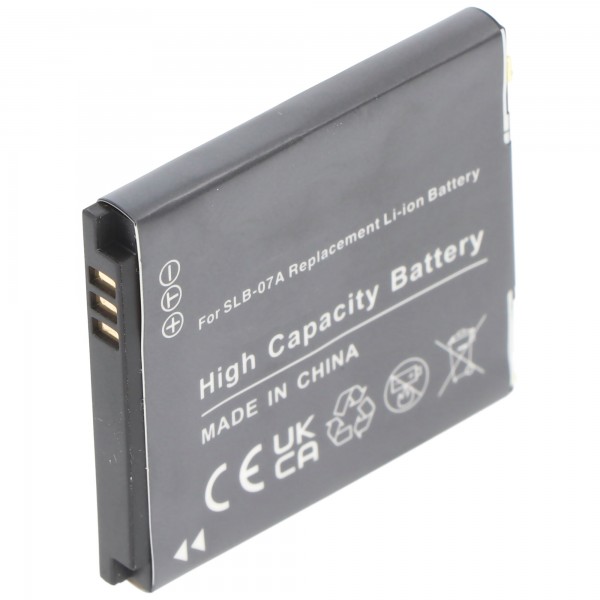 Batterie pour Samsung SLB-07A, SLB07A, PL150, ST50, TL100