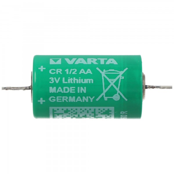 Batterie au lithium Varta CR1 / 2AA 6127 avec fil de soudure axial