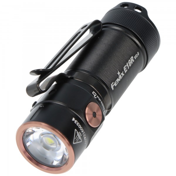 Lampe de poche LED Fenix E18R V2.0, maximum 1200 lumens, ultra-compacte et légère, avec batterie Fenix ARB-L16-700P