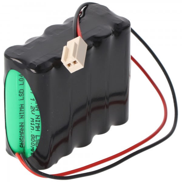 Pack batterie adapté aux volets roulants roma 4508470 Pack batterie 12V 800mAh F2x5 avec câble et prise
