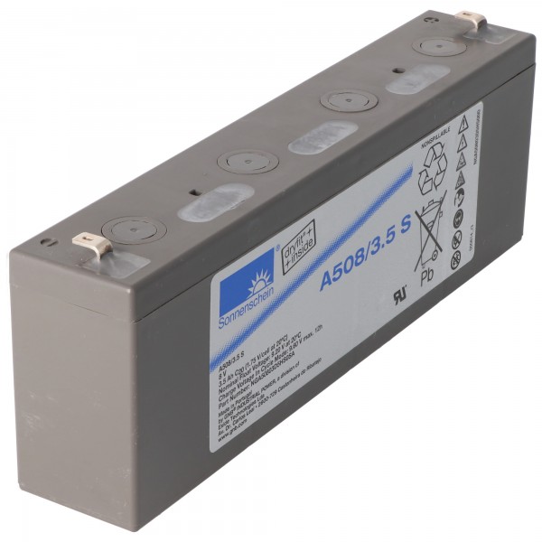 Batterie au plomb Sonnenschein Dryfit A508 / 3.5S, connexion 4.8mm