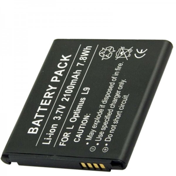 AccuCell batterie adaptée pour LG Optimus L9, Optimus LTE 2, BL-53QH