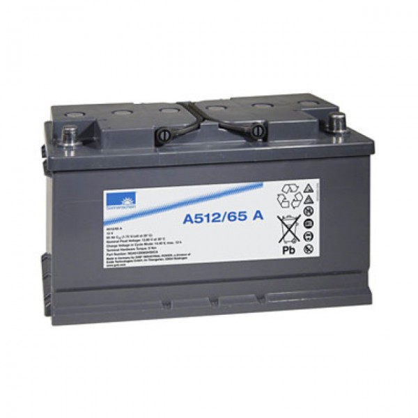 Batterie au plomb Exide Sonnenschein Dryfit A512 / 65A avec A-Pol 12V, 65000mAh