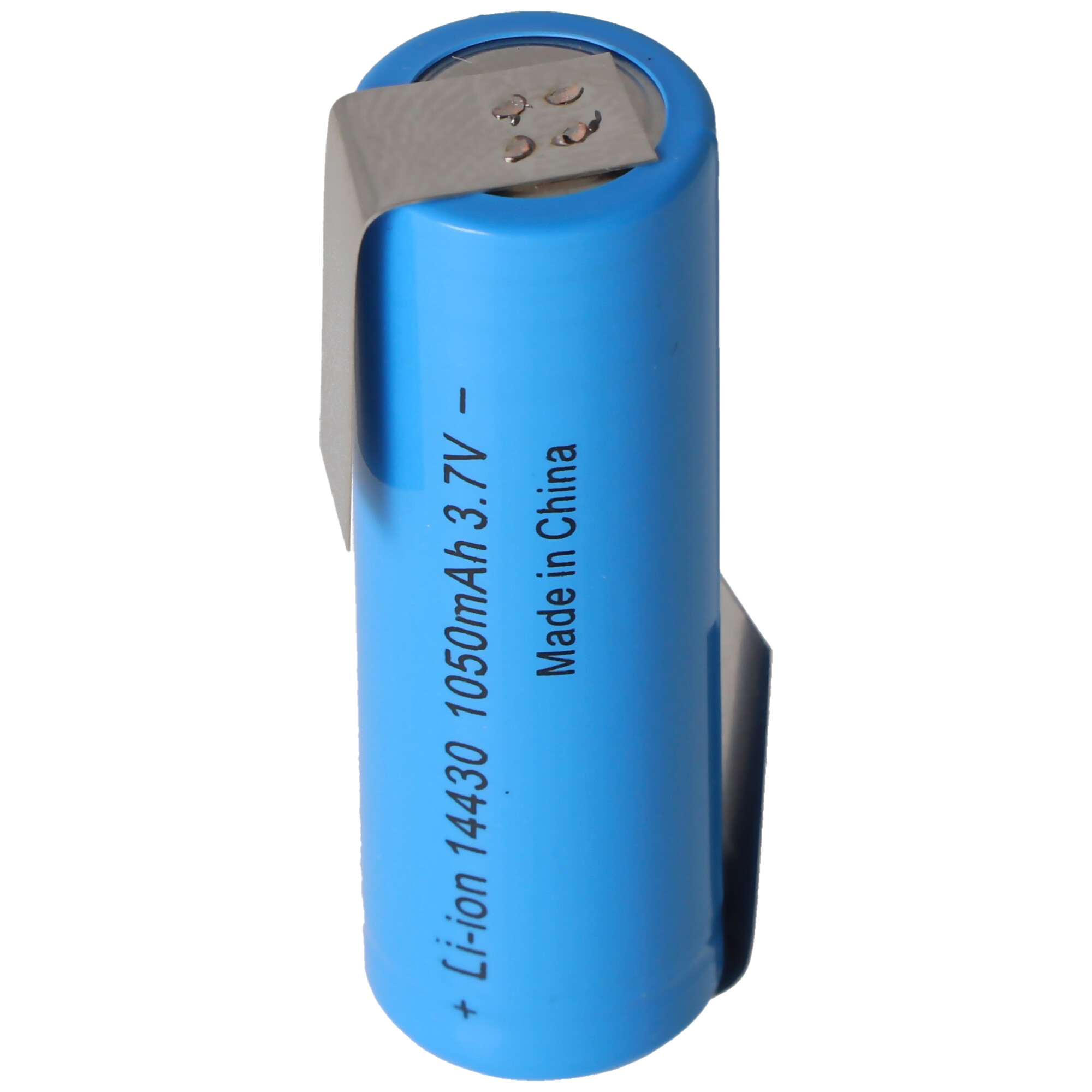 Batterie Li-ion 14430 avec cosses à souder en U 1050mAh 3,6V - 3,7V cellule  lithium-ion sans électronique de protection, Li-ion 14430, Batteries par  taille, Batteries