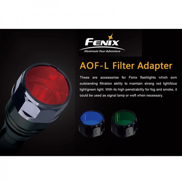 Filtre universel Fenix rouge AOF-L pour Fenix E40, E50, LD41, TK22, PD40, RC20, FD41