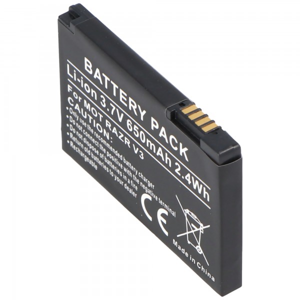 AccuCell batterie adaptéee pour Motorola Razr V3im, PEBL, SNN5696