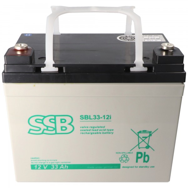 Batterie plomb SSB SBL33-12i 12V 33Ah Batterie plomb gel AGM