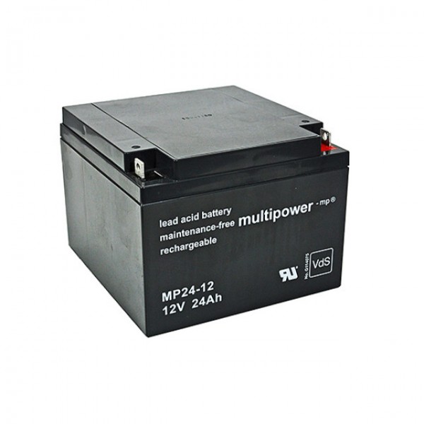 Batterie au plomb MultiPower MP24-12 avec connexion à vis M5 12V, 24000mAh