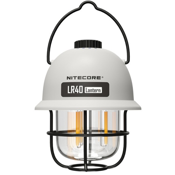 Lampe de camping LED Nitecore LR40 avec 2 couleurs de lumière, batterie incluse, fonction power bank