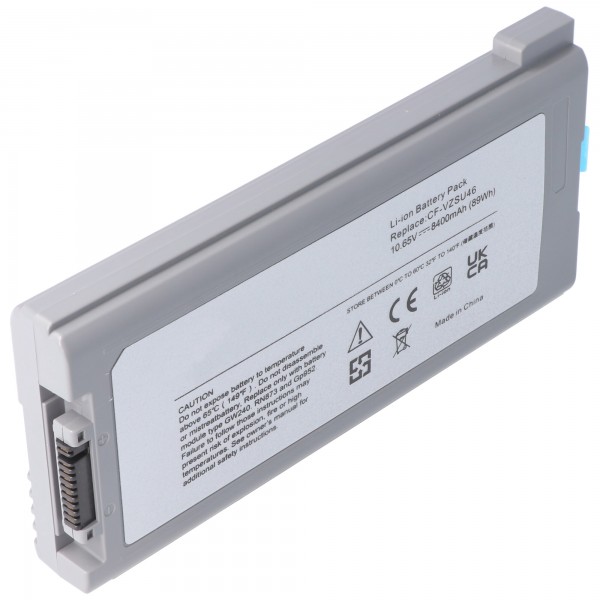 Batterie adaptable sur Panasonic ToughBook CF53, Li-ion, 10.65V, 8400mAh, 89.5Wh