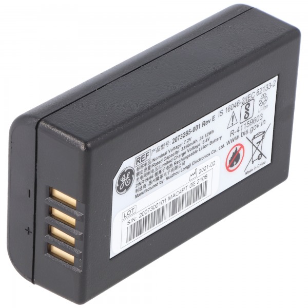 Batterie au lithium-ion d'origine GE Healthcare ECG Mac 400 Mac 600 - Type 2030912-001