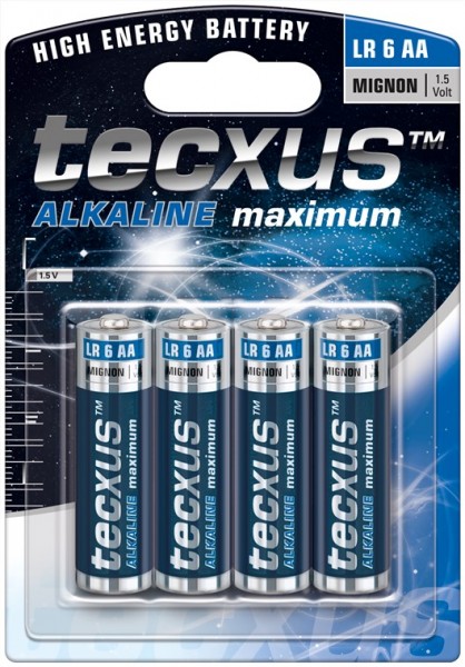 Tecxus LR6/AA (Mignon) - pile alcaline au manganèse (alcaline), 1,5 V