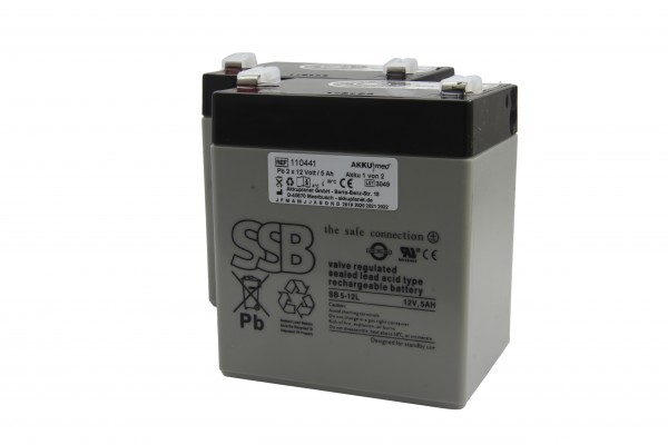 Batterie rechargeable en plomb pour AKS Lifter Dualo, Foldy, Clino - type 89154