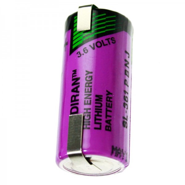 Batterie au lithium inorganique SL-361 de Sonnenschein avec patte à souder en forme de U