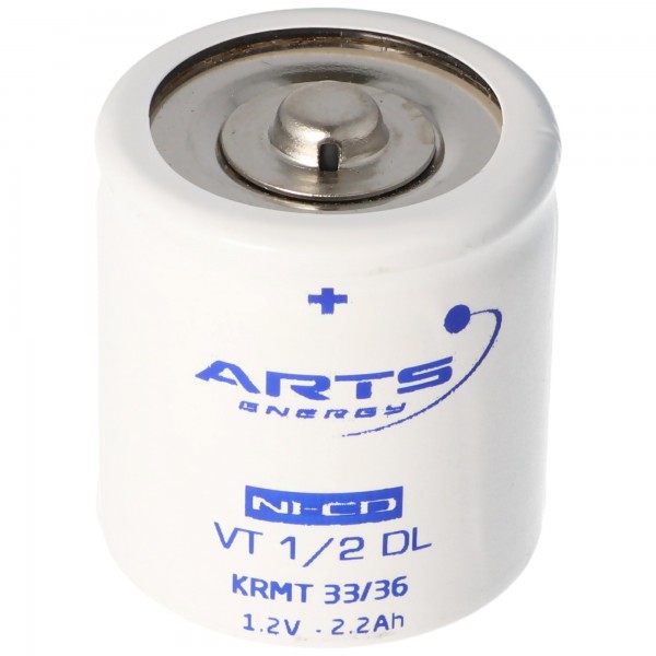 Batterie Saft VRE 1/2 D NiCd mono 1/2 sans étiquette de soudure