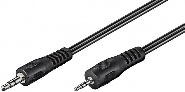 Câble adaptateur audio Goobay AUX, 3,5 mm vers stéréo 2,5 mm - fiche jack 3,5 mm (3 broches, stéréo) > fiche jack 2,5 mm (3 broches, stéréo)