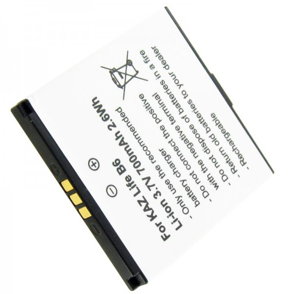 Batterie pour Kazam Life B6, LFB6, LFB6-VKVBG013292, 3,7 V 700mAh